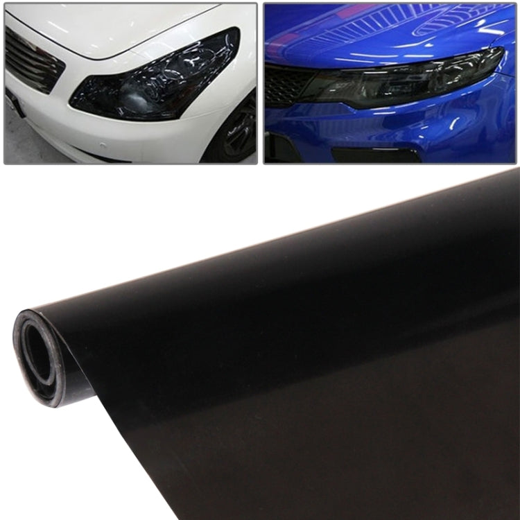 Protective Decoration Flash Point Car Light Membrane /Lamp Sticker, Size: 195cm x 30cm, Crystal Green, Matte Black, Dark Blue, Grey Black, Dark Black, Baby Blue, Fluorescent Green, Pink