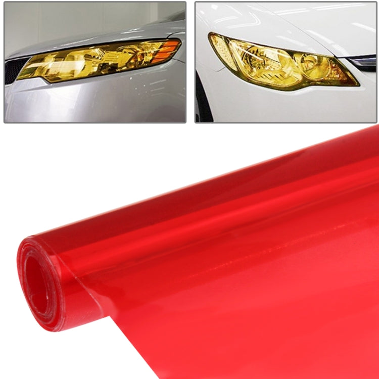 Protective Decoration Car Light Membrane /Lamp Sticker, Size: 100cm(L) x 40cm(W), Red, Purple