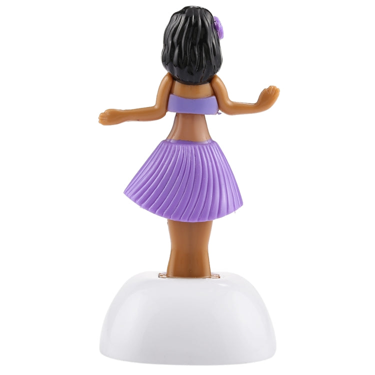 Solar Powered Bobble Head Dancing Toy Car Decoration Ornament Cute Hula Princess