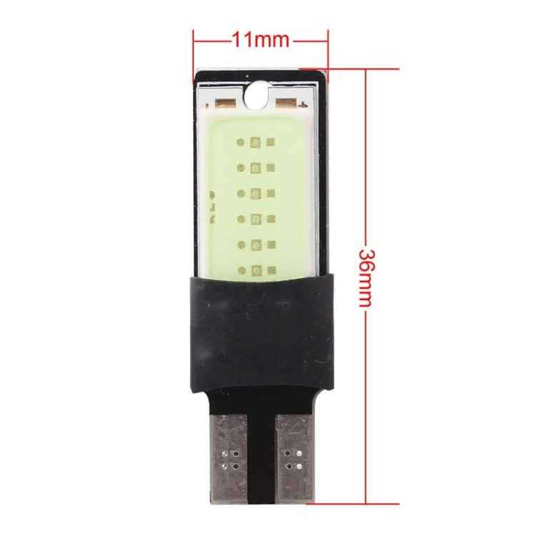 2 PCS T10 6W 180LM Double-Faced 2 COB LED Decode Canbus Error-Free Car Clearnce Reading Lamp, DC 12V