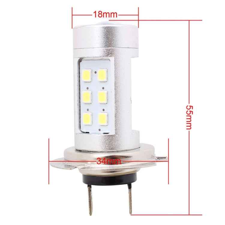 2 PCS H7 4.2W 630LM White Light 21 LED 2835 SMD Car Front Fog Light Lamp Bulb,  DC 12V