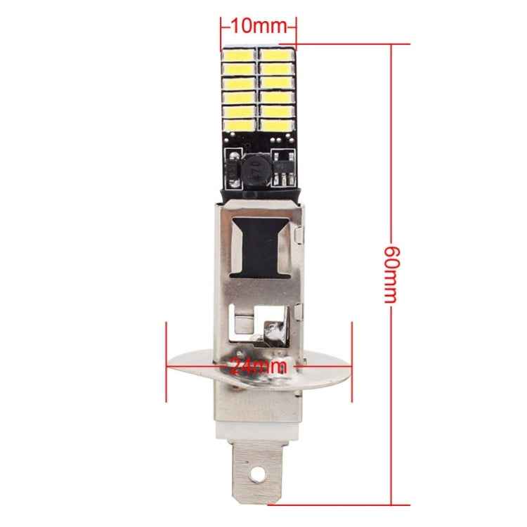 2 PCS H1 4.8W 720LM 6500K White Light 24 LED SMD 4014 Error-Free Canbus Car Clearance Lights Lamp, DC 12V