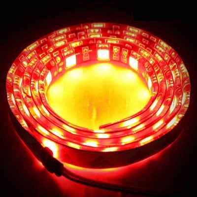 White 60 LED 5050 SMD Waterproof Flexible Car Strip Light, DC 12V, Length: 1m