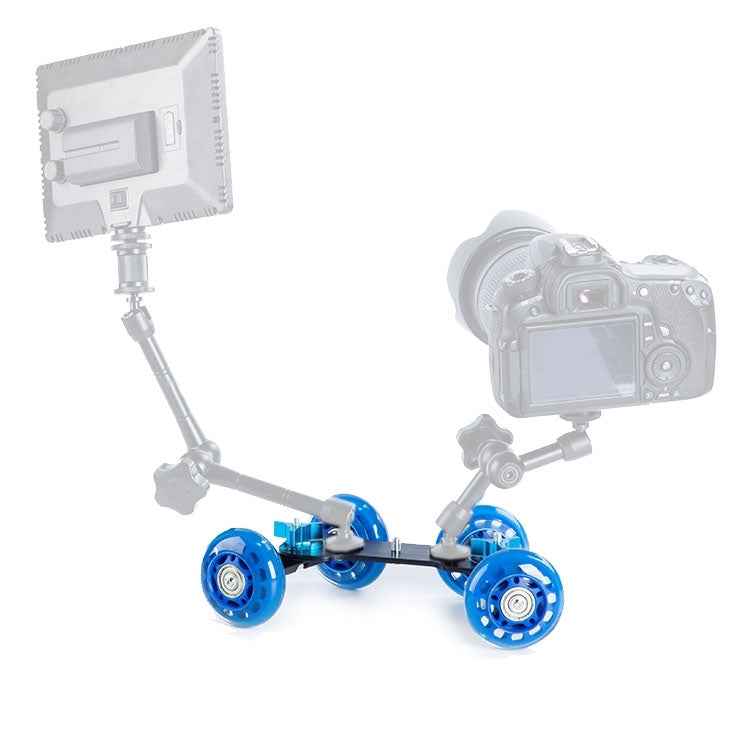 DEBO First Generation Camera Truck / Floor Table Video Slider Track Dolly Car for DSLR Camera / Camcorders