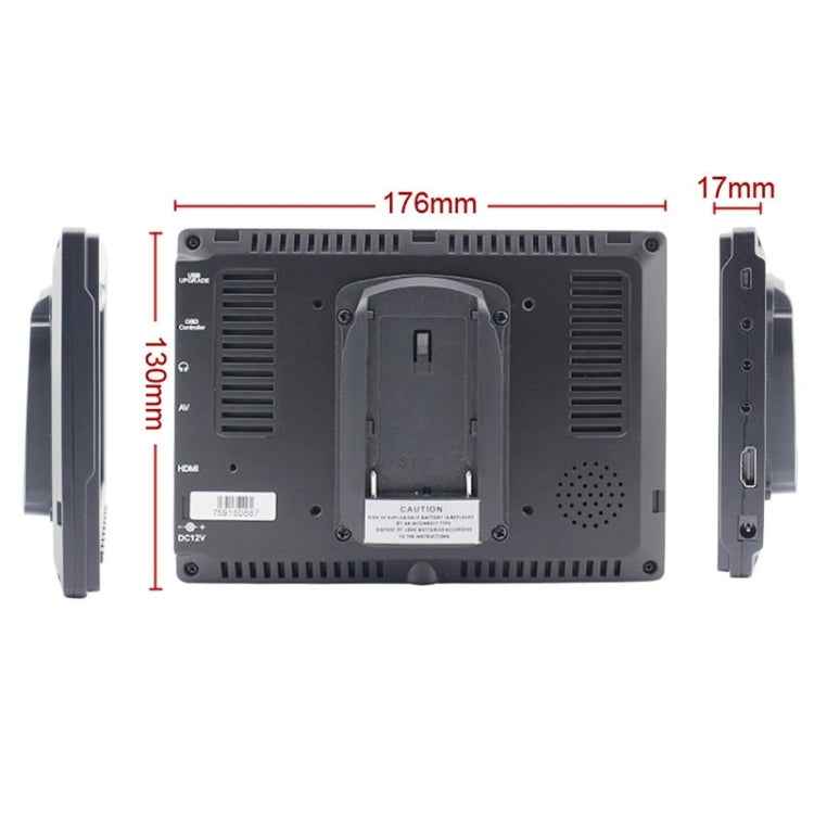 FEELWORLD FW-759 7 inch Slim Design 1280 x 800 Camera Field Monitor HDMI 1080P