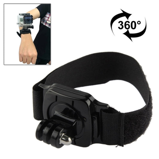 360 Degree Rotation Hand Camera Wrist Strap Mount for GoPro, Insta360, DJI and Other Action Cameras, Strap Length: 36cm