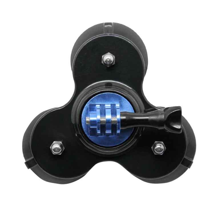Triangle Direction Suction Cup Mount with Tripod Mount + Handle Screw for GoPro, Insta360, DJI and Other Action Cameras