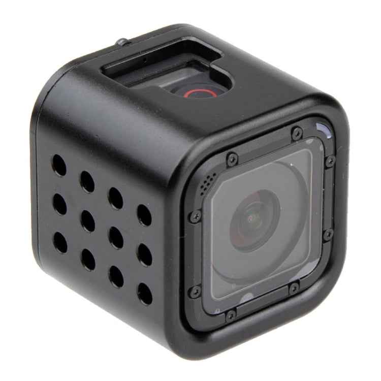 Housing Shell CNC Aluminum Alloy Protective Cage with Insurance Back Cover for GoPro HERO5 Session /HERO4 Session /HERO Session