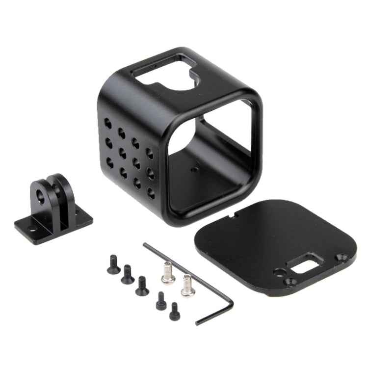 Housing Shell CNC Aluminum Alloy Protective Cage with Insurance Back Cover for GoPro HERO5 Session /HERO4 Session /HERO Session