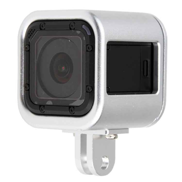 Housing Shell CNC Aluminum Alloy Protective Cage with Insurance Back Cover for GoPro HERO5 Session /HERO4 Session /HERO Session