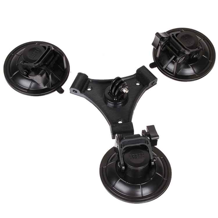 XM70-B Triangle Direction Suction Cup Mount with Hexagonal Screwdriver for GoPro, Insta360, DJI and Other Action Cameras