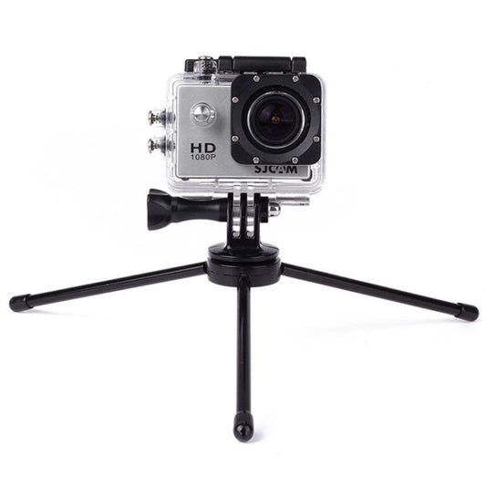 Portable Folding Metal Tripod for PULUZ Action Sports Cameras Jaws Flex Clamp Mount for GoPro, Insta360, DJI and Other Action Cameras