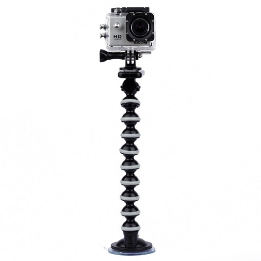 Steering Car Glass Suction Cup Mount for PULUZ Action Sports Cameras Jaws Flex Clamp Mount for GoPro, Insta360, DJI and Other Action Cameras