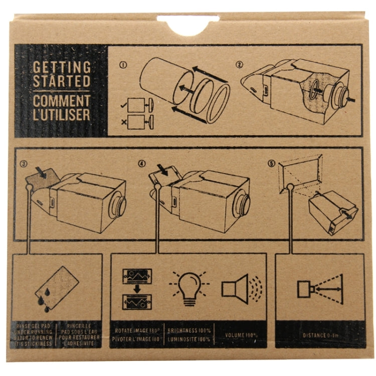 Cardboard Smartphone Projector / DIY Mobile Phone Projector Portable Cinema