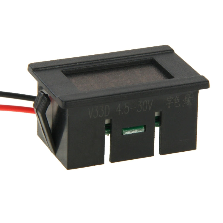 V33D 2 Wires Mini Digital Voltage Meter, Measure Voltage: DC 4.5-120V, S-DT-0534G, S-DT-0534L, S-DT-0534R