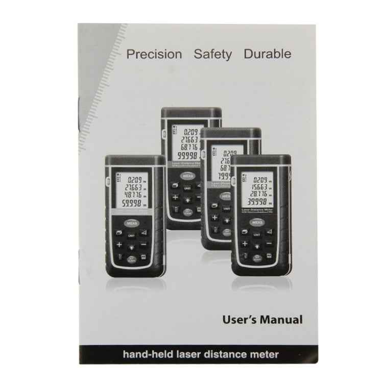 RZ-A80 1.9 inch LCD 80m Hand-held Laser Distance Meter with Level Bubble