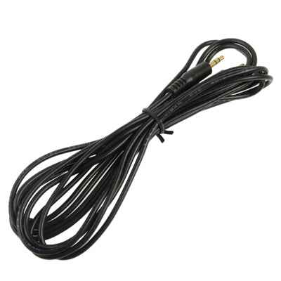 Aux Cable, 3.5mm Male Mini Plug Stereo Audio Cable, Length: 3m (Black + Gold Plated Connector)