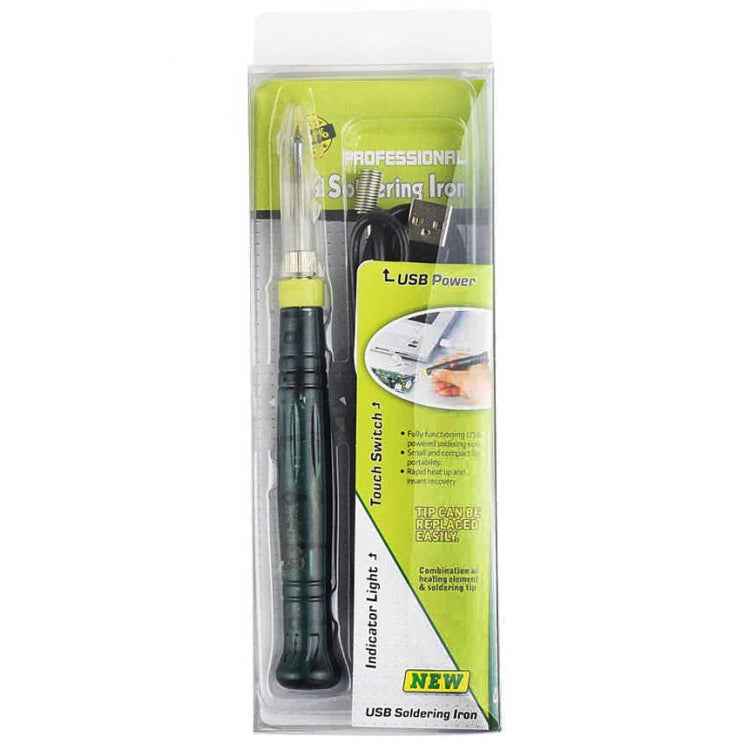 Portable USB Powered Soldering Iron Pen 5V 8W Long Life Tip + Touch Switch Protective Cap Auto Shut Off 25 second