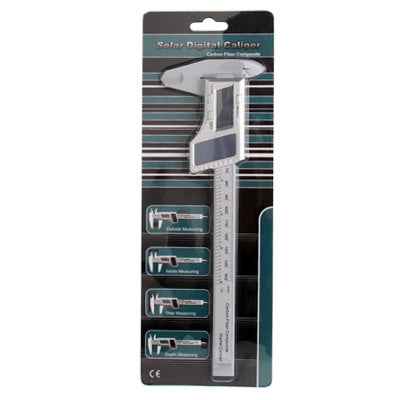 150mm solar LCD Digital Vernier Caliper / Micrometer, Carbon Fiber Composite
