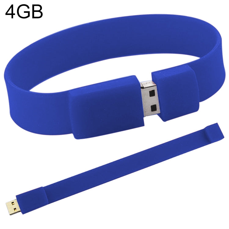 4GB Silicon Bracelets USB 2.0 Flash Disk, 4GB