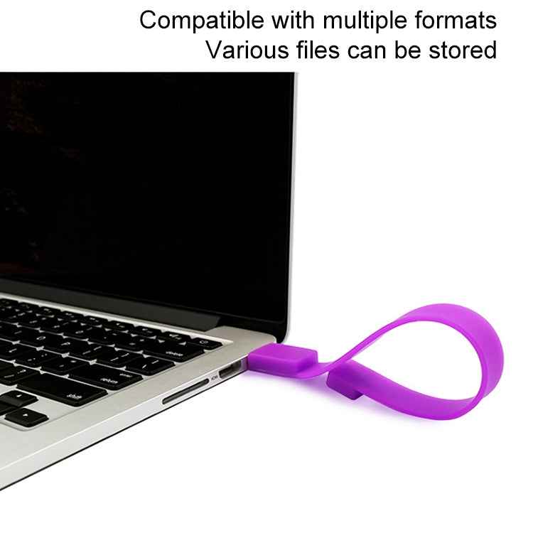 4GB Silicon Bracelets USB 2.0 Flash Disk, 4GB (Black)
