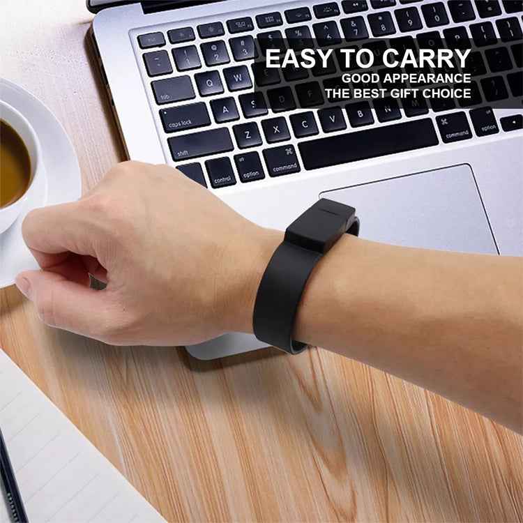 4GB Silicon Bracelets USB 2.0 Flash Disk, 4GB (Black)