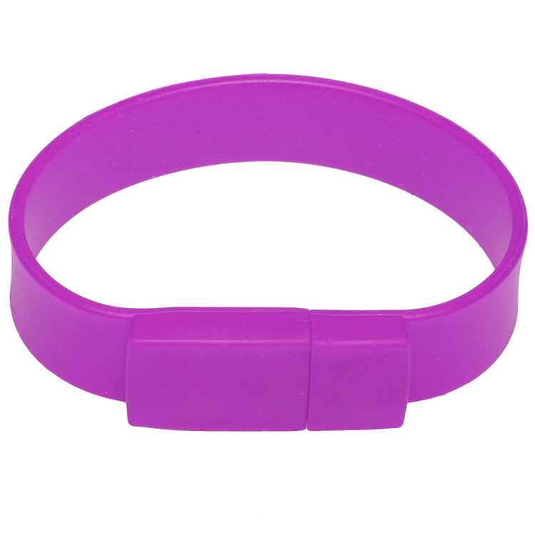 2GB Silicon Bracelets USB 2.0 Flash Disk, 2GB (Purple)