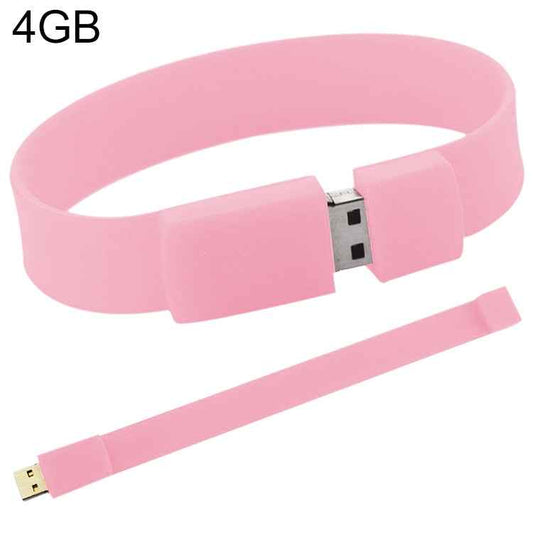 4GB Silicon Bracelets USB 2.0 Flash Disk, 4GB