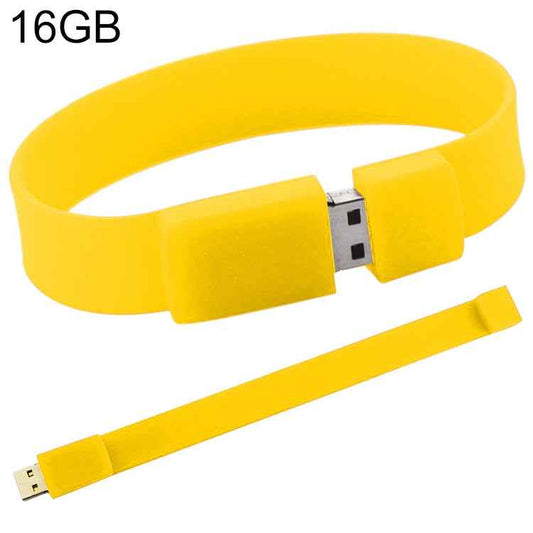16GB Silicon Bracelets USB 2.0 Flash Disk, 16GB