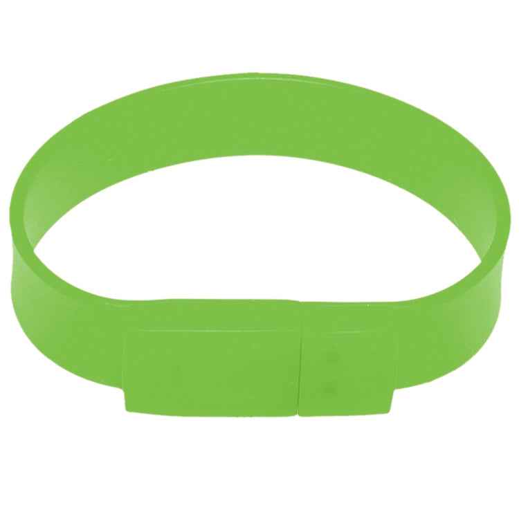 8GB Silicon Bracelets USB 2.0 Flash Disk, 8GB (Green)
