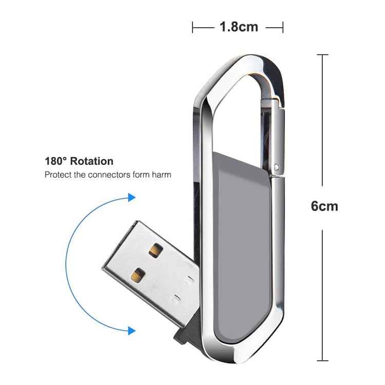 16GB Metallic Keychains Style USB 2.0 Flash Disk
