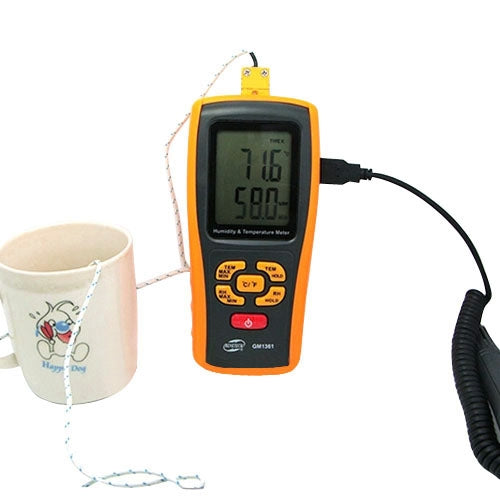 BENETECH GM1361 2.5 Inch Screen Digital Temperature & Humidity Meter Hygrometer / Thermometer