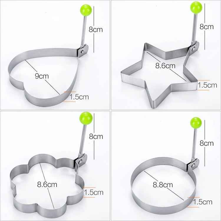 4 in 1 Stainless Steel Fried Egg Pancake Mold