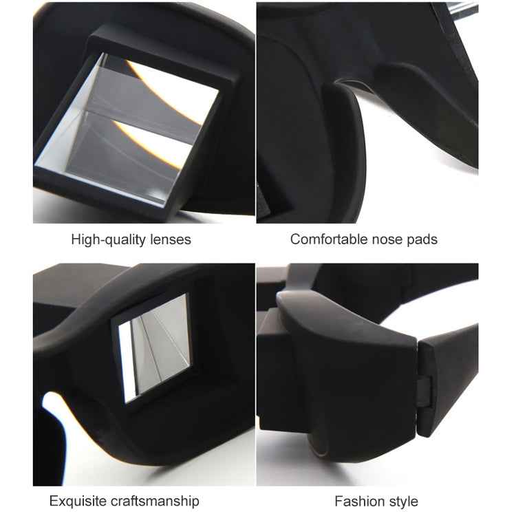 Creative High Definition Horizontal Crystal + Plastic Lie Down Glasses, Small Size