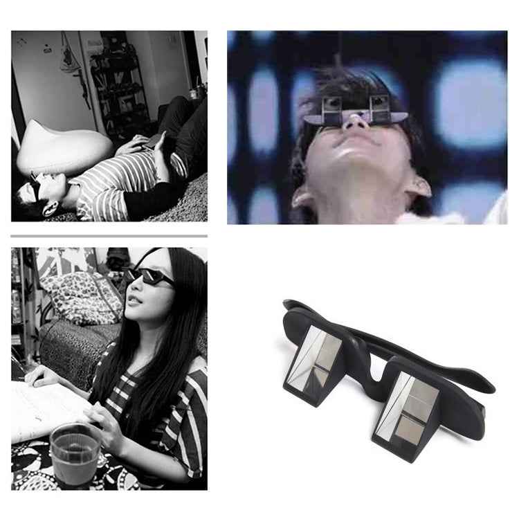 Creative High Definition Horizontal Crystal + Plastic Lie Down Glasses, Small Size