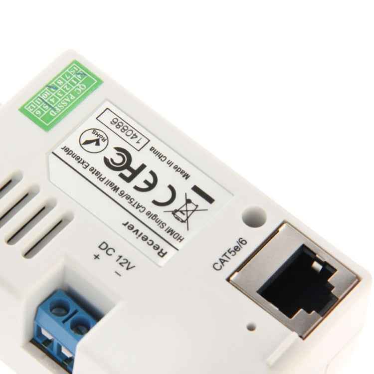 HDMI Single Cat5e / 6 50 Meters Wall Plate Extender, EU Plug