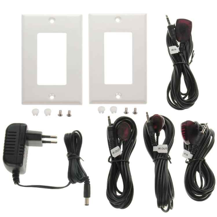 HDMI Single Cat5e / 6 50 Meters Wall Plate Extender, EU Plug