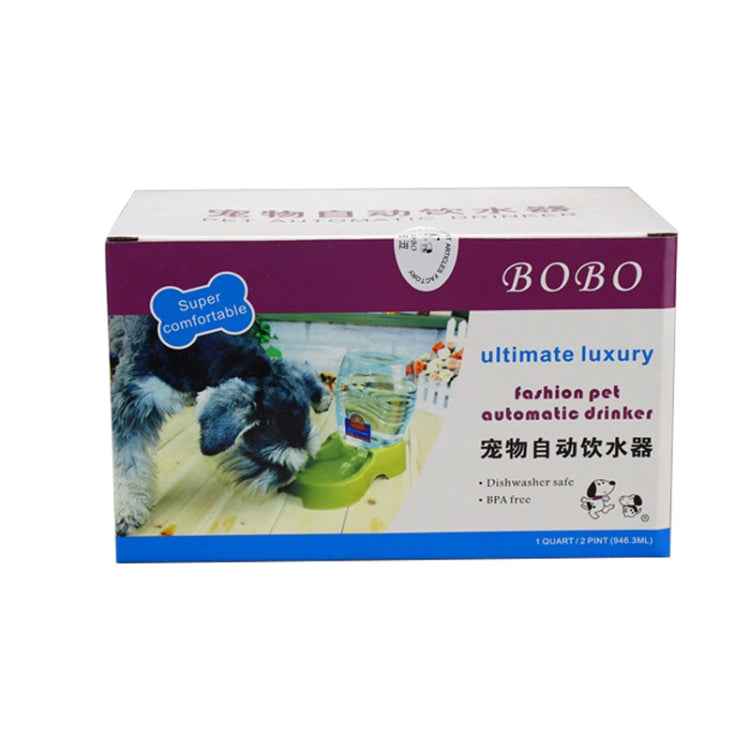 Utility Automatic Drinking Water Dispenser Detachable Bottle with Dish Feeder for Cats and Dogs， Random Color Delivery