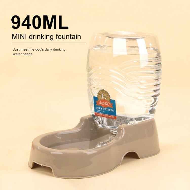 Utility Automatic Drinking Water Dispenser Detachable Bottle with Dish Feeder for Cats and Dogs， Random Color Delivery