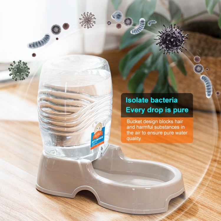 Utility Automatic Drinking Water Dispenser Detachable Bottle with Dish Feeder for Cats and Dogs， Random Color Delivery