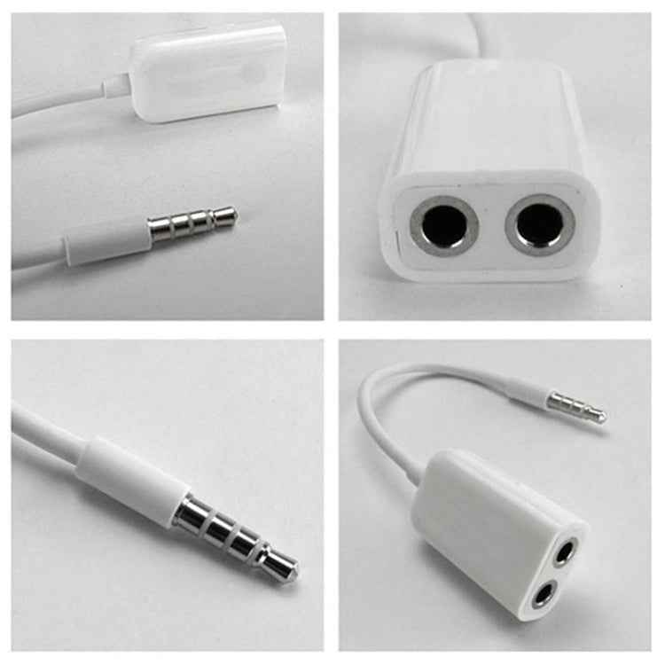 Aux Audio Cable 3.5mm to 2 x Female Splitter Adapter, Compatible with Phones, Tablets, Headphones, MP3 Player, Car/Home Stereo & More