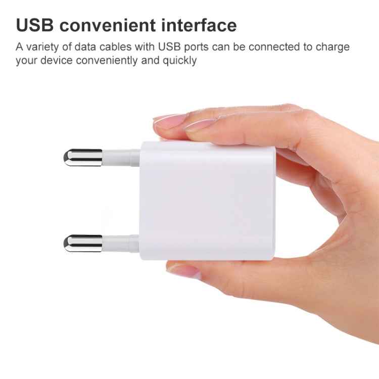 A2165 5V 1A Single USB Interface Mini Travel Charger, US Plug