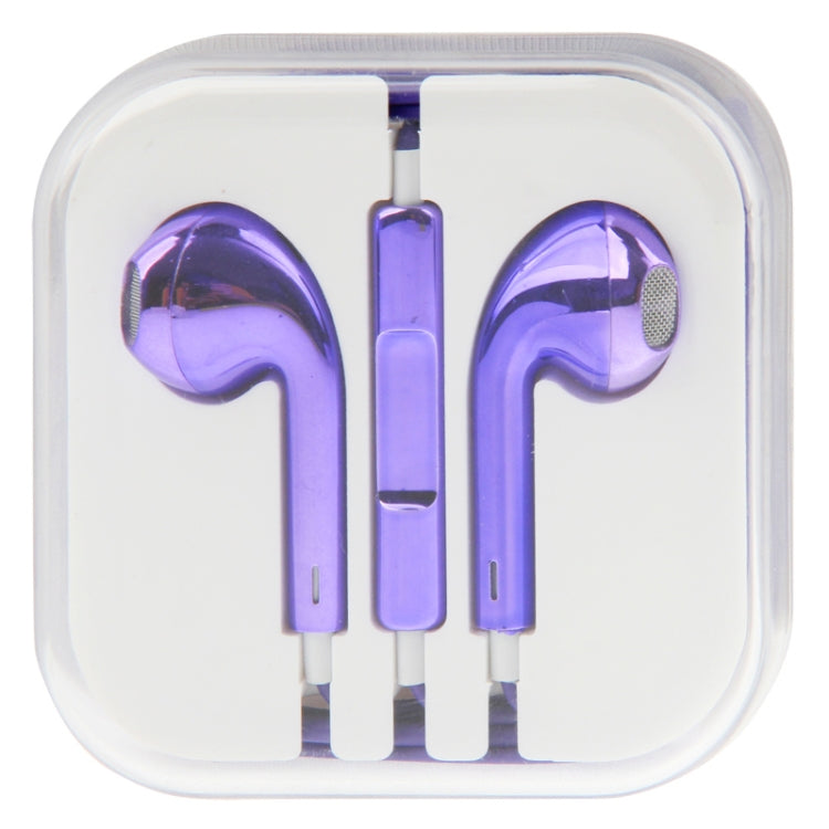 3.5mm Stereo Electroplating Wire Control Earphone for Android Phones / PC / MP3 Player / Laptops