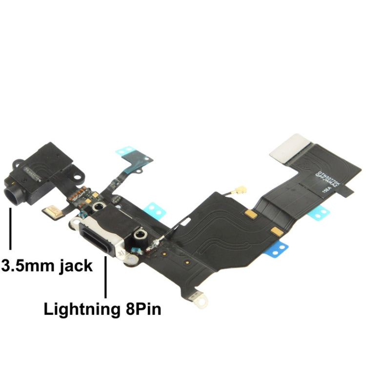 2 in 1 for iPhone 5C (Original Tail Connector Charger + Original Headphone Audio Jack Ribbon) Flex Cable, For iPhone 5C