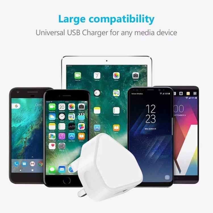 5V / 1A (US Plug) USB Charger Adapter For  iPhone, Galaxy, Huawei, Xiaomi, LG, HTC and Other Smart Phones, Rechargeable Devices