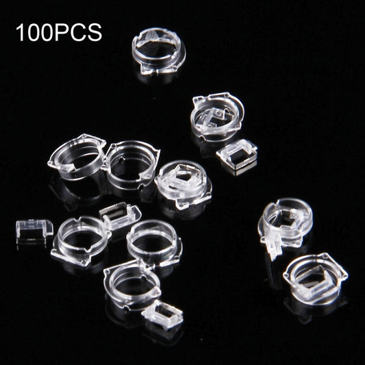 100 PCS Transparent Plastic Camera Lens Frame for iPhone 5 & 5S & 5C, 100pcs Camera Frame