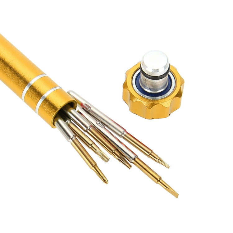 5 in 1 Gold Series Screwdriver Sets (T5 / T6 / 1.2 / 1.5 / 0.8), 5 in 1