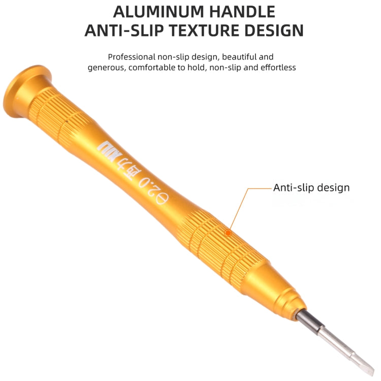 Professional Versatile 2.0x25mm Slotted Screwdriver for iPhone Series / Mobile Phones / Digital Camera, etc, 2.0 Slot
