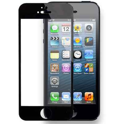 Tempered Glass Protective Film for iPhone 5 & 5S & 5C, For iPhone 5 & 5S & 5C Black (1 PC)