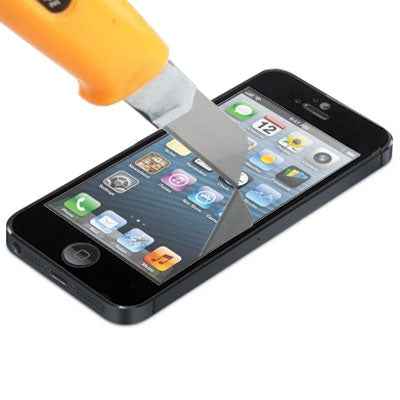 Tempered Glass Protective Film for iPhone 5 & 5S & 5C, For iPhone 5 & 5S & 5C Black (1 PC)